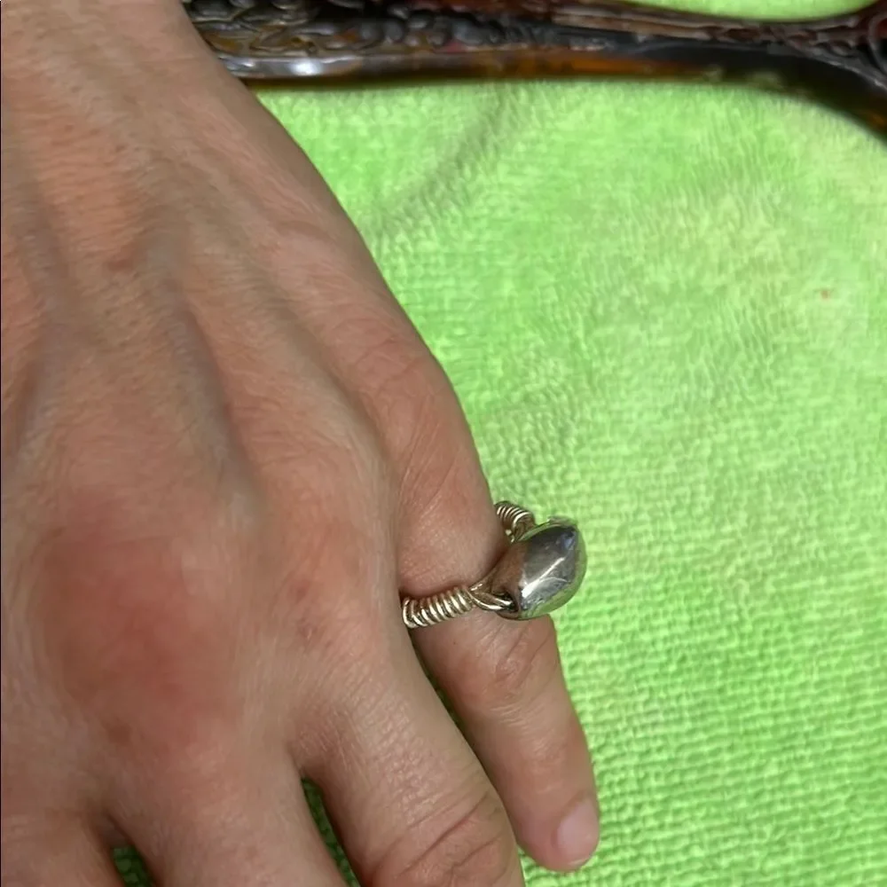 Silver Oval Ring